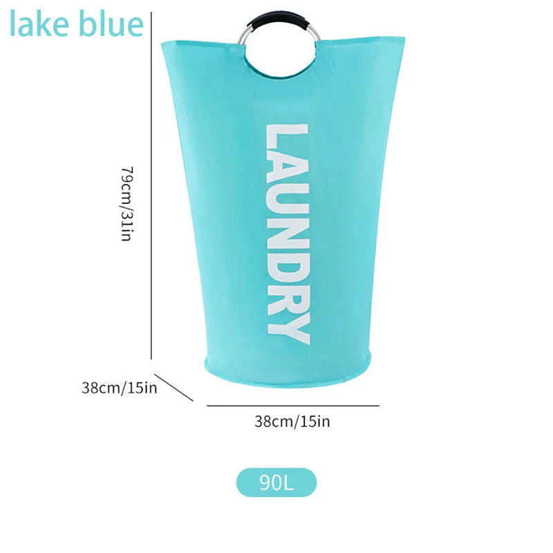 Extra-Large Household Foldable Laundry Basket Storage Bag  Waterproof Laundry Basket  Dorm Balcony, laundry room, Bathroom Items