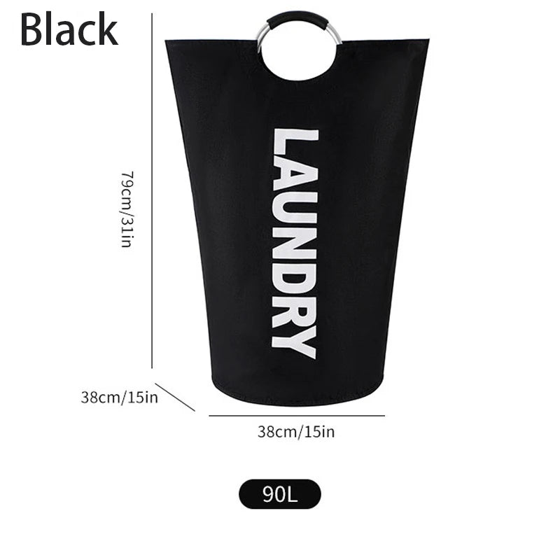 Extra-Large Household Foldable Laundry Basket Storage Bag  Waterproof Laundry Basket  Dorm Balcony, laundry room, Bathroom Items
