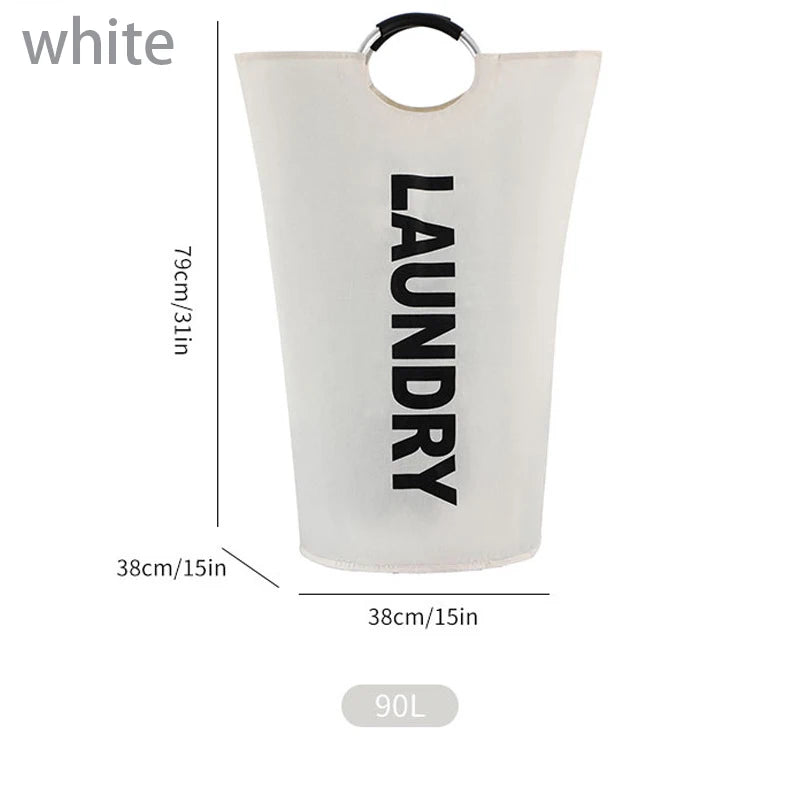 Extra-Large Household Foldable Laundry Basket Storage Bag  Waterproof Laundry Basket  Dorm Balcony, laundry room, Bathroom Items