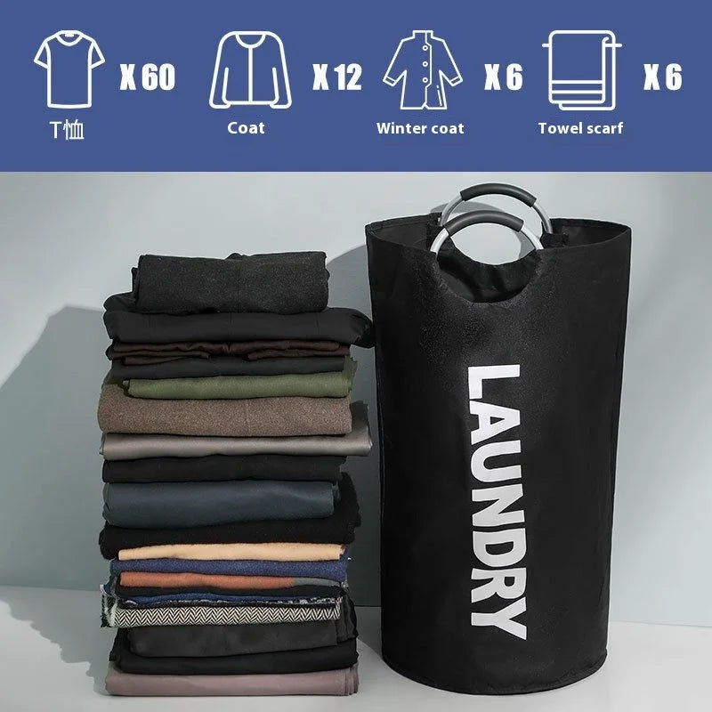 Extra-Large Household Foldable Laundry Basket Storage Bag  Waterproof Laundry Basket  Dorm Balcony, laundry room, Bathroom Items