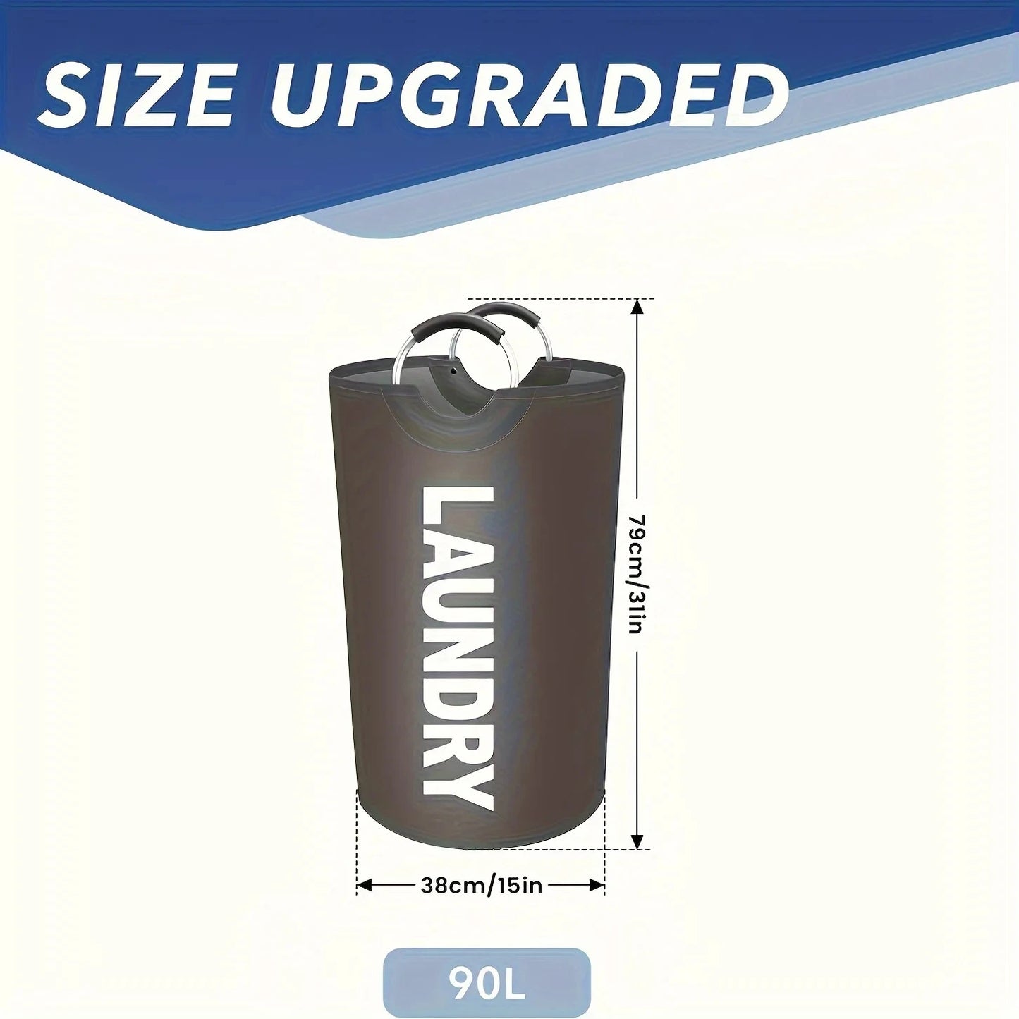 Extra-Large Household Foldable Laundry Basket Storage Bag  Waterproof Laundry Basket  Dorm Balcony, laundry room, Bathroom Items