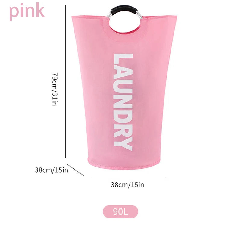 Extra-Large Household Foldable Laundry Basket Storage Bag  Waterproof Laundry Basket  Dorm Balcony, laundry room, Bathroom Items